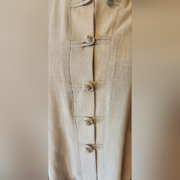 Vintage FATTANEH BAHARI Grey Jacket Knot Buttons Size 8 - Picture 2 of 9